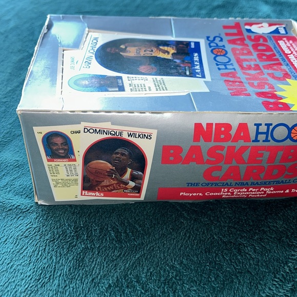 1989-90 Hoops Basketball Series 2 Wax Box Magic Johnson On Box - 36 Packs - Picture 3 of 3